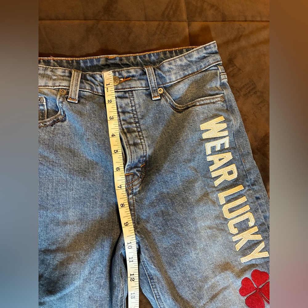 Lucky Brand, Bridgette Hi-rise Straight Jeans with embroidered Side Graphic, 28 - Picture 5 of 14